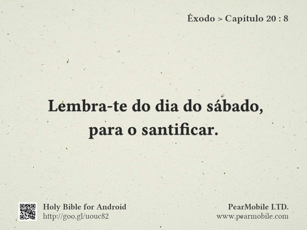 Éxodo, Capítulo 20:8